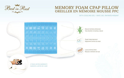 Best In Rest Memory Foam CPAP Pillow with Cooling Gel - Best In Rest -  NSW CPAP